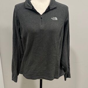 The North Face Women's Charcoal Quarter-Zip Fleece Pullover